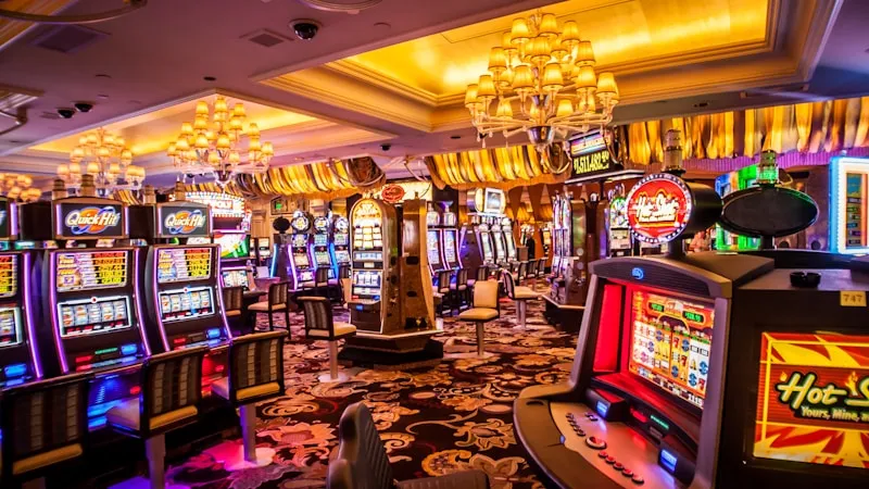 Simbol scatter slot online pada layar permainan dengan ikon bonus dan putaran gratis