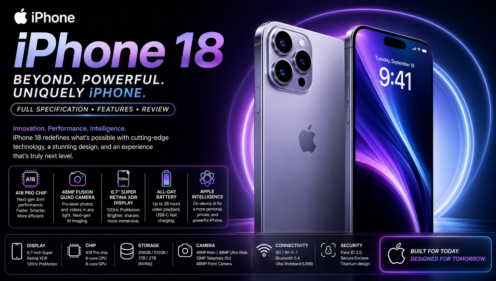 iPhone 18 - Full Specification Review 2026