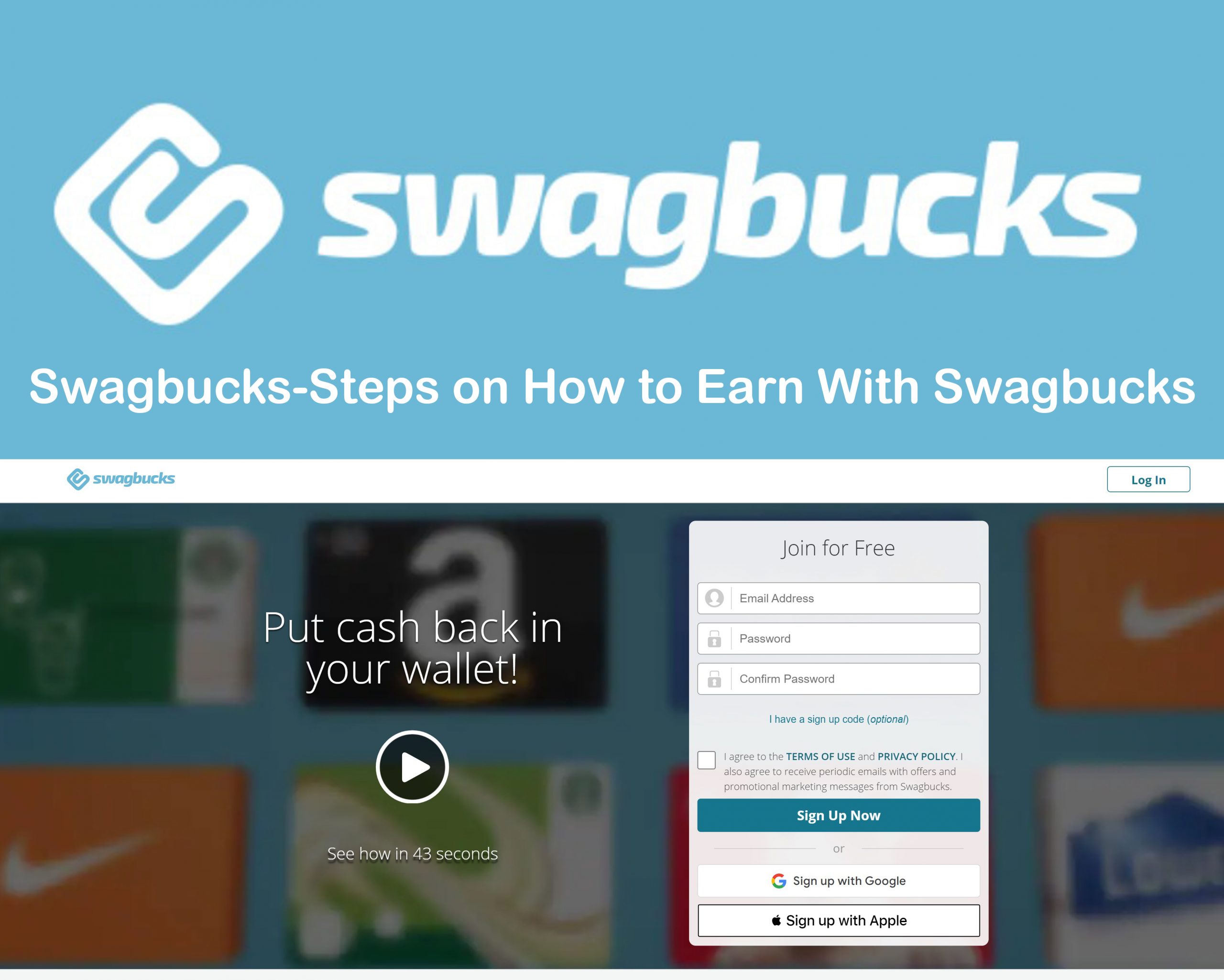 Swagbucks-Steps on How to Earn With Swagbucks