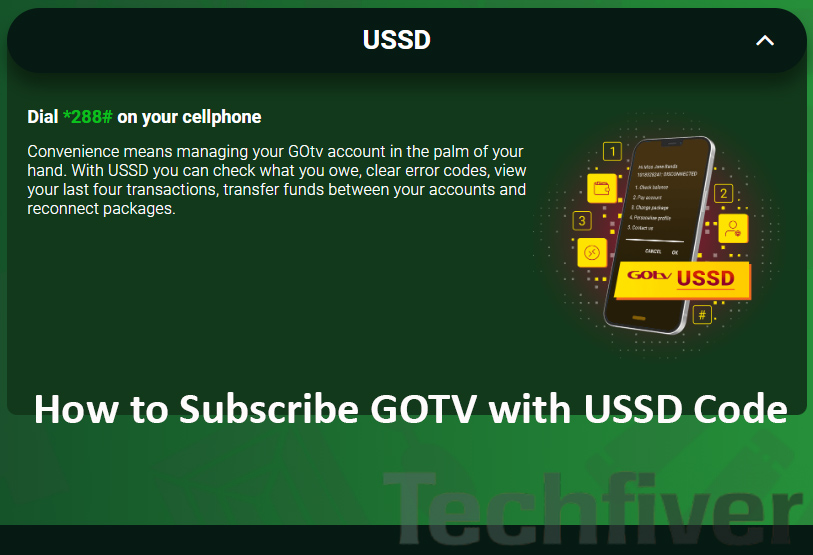 How to Subscribe GOTV with USSD Code